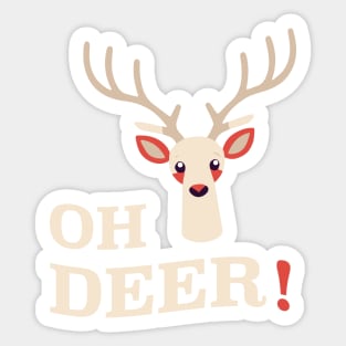 Oh Deer! || Adorable Deer Vector Art Sticker